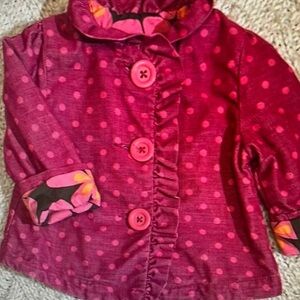 Polka Dot Pink Kids Jacket